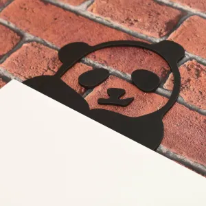 Drevená nálepka okolo dverí - Pandy