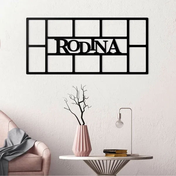 Rodinný fotorámik na stenu