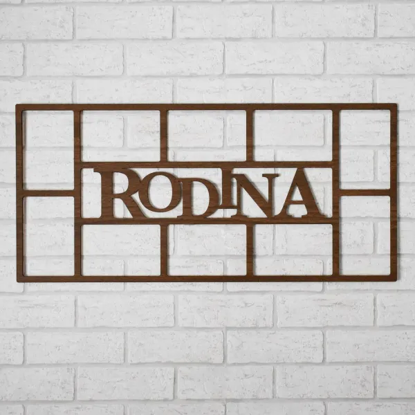 Rodinný fotorámik na stenu
