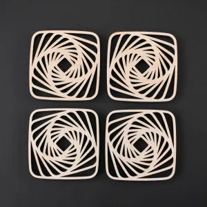 SET 4 ks abstraktných podpivníkov