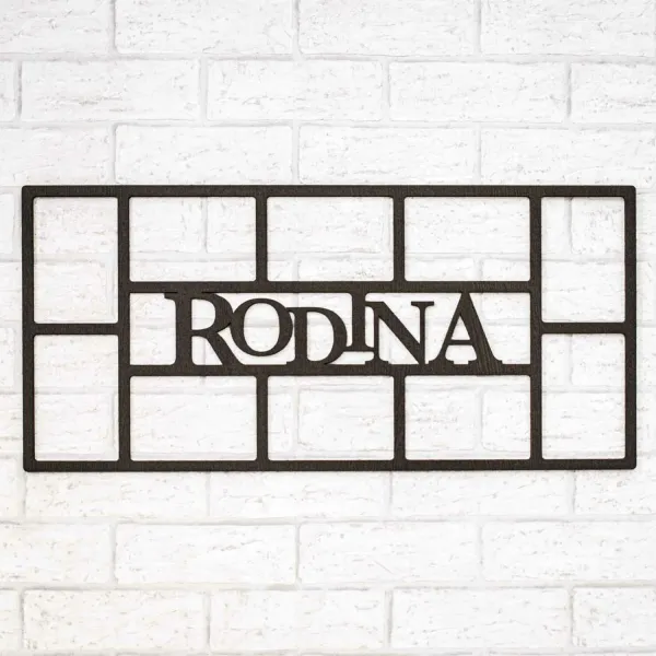 Rodinný fotorámik na stenu