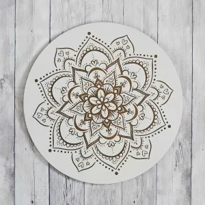 Drevená mandala Lásky