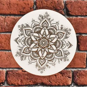 Drevený obraz na stenu - Slnečná mandala