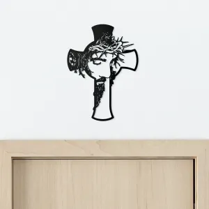 Drevený kríž na stenu s Ježišom