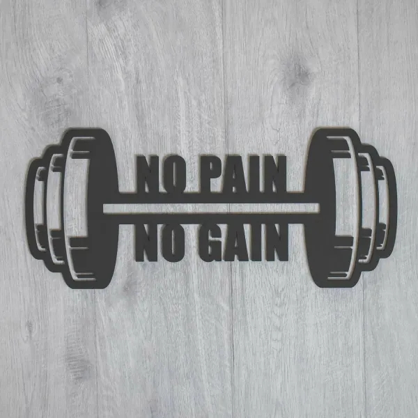 Motivačný citát o cvičení - No Pain No Gain