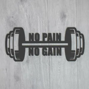 Motivačný citát o cvičení - No Pain No Gain