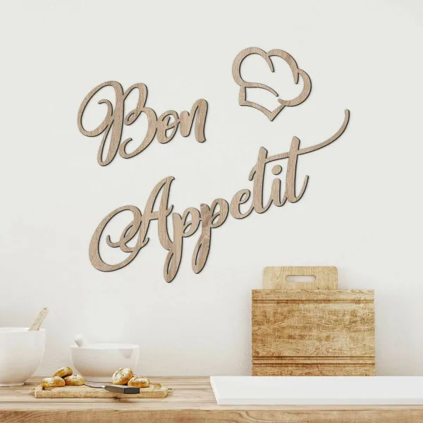 Nápis na stenu do kuchyne - Bon Appetit