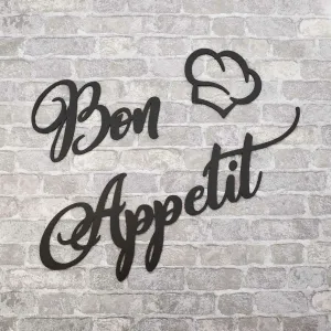 Nápis na stenu do kuchyne - Bon Appetit