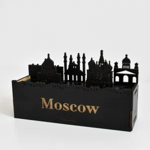 Drevený stojan na perá - Moskva
