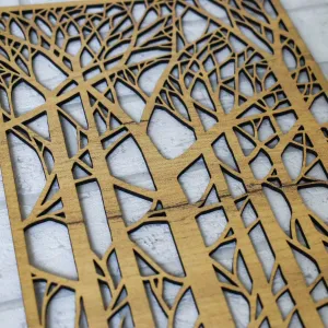 Dekoratívny panel z dreva - Les