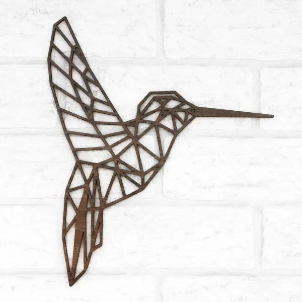 Polygonálna dekorácia - Kolibrík