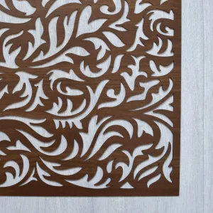 Drevený dekor na stenu - Listy vo vetre