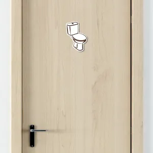 Drevené označenie dverí WC + Kúpeľňa