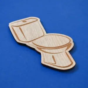 Drevené označenie dverí WC + Kúpeľňa