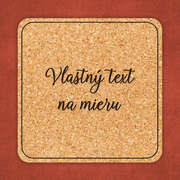 Podložka pod pohár s vlastným textom