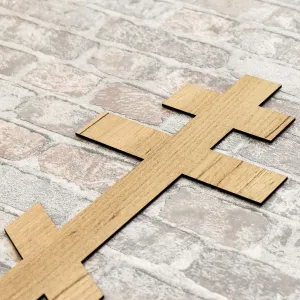 Drevený pravoslávny kríž na stenu