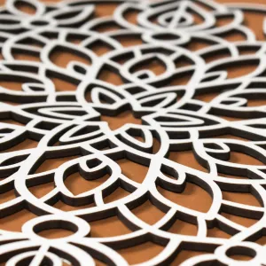 Drevená mandala na stenu - Yenefer