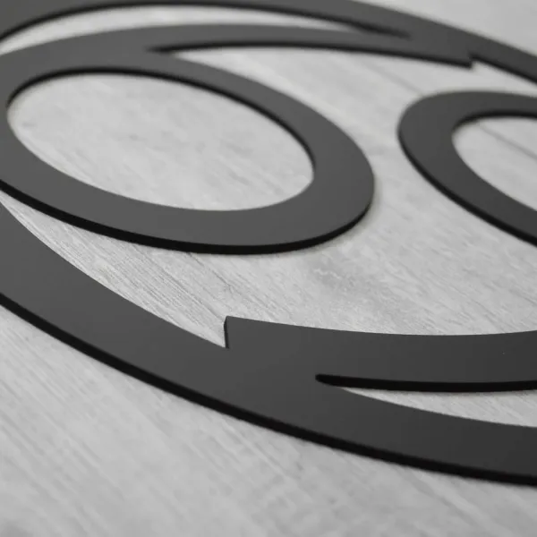 Drevený symbol na stenu - Znamenie zverokruhu Rak