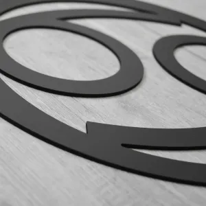 Drevený symbol na stenu - Znamenie zverokruhu Rak