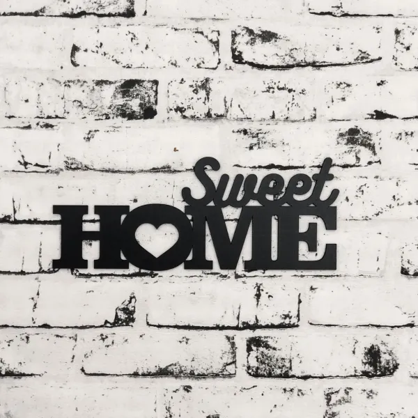 Drevená dekorácia na stenu - Sweet Home