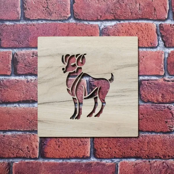 Drevený obraz - Znamenie Baran