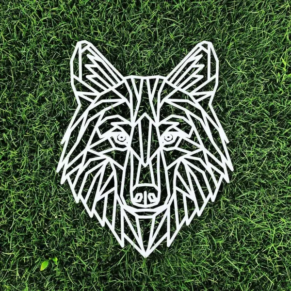 Obraz z dreva - Polygonálny vlk