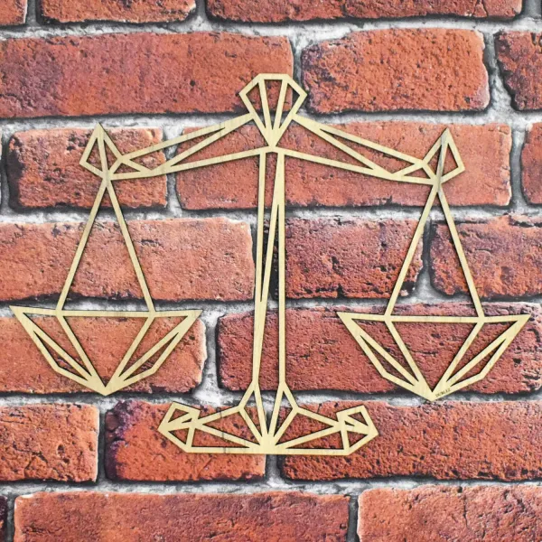 Geometrický obraz na stenu - Znamenie Váhy