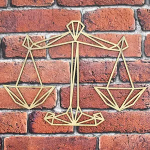 Geometrický obraz na stenu - Znamenie Váhy