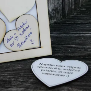 Svadobná kniha pre hostí - Spomienková tabuľa