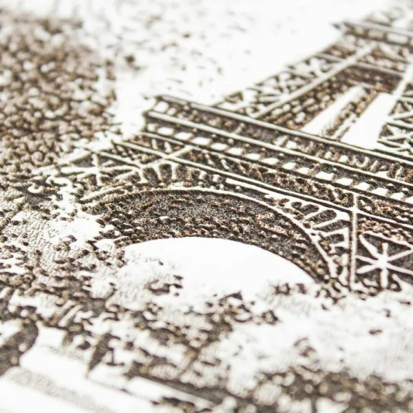 Eiffelovka v Paríži - Gravírovaný 3D obraz na stenu