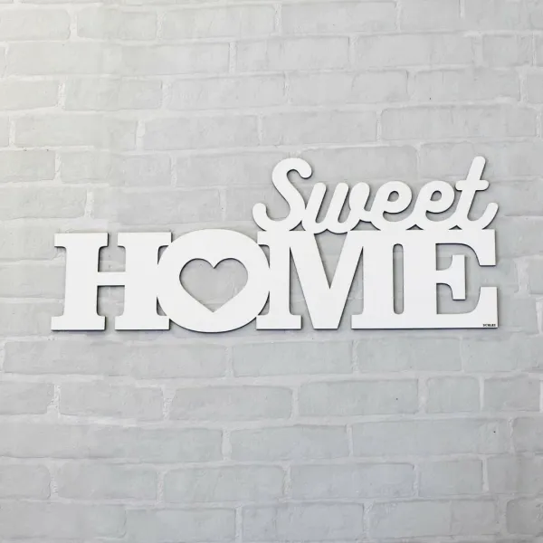 Drevená dekorácia na stenu - Sweet Home