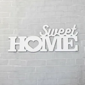 Drevená dekorácia na stenu - Sweet Home