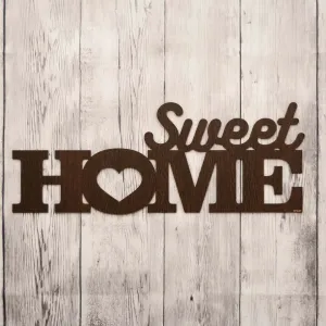 Drevená dekorácia na stenu - Sweet Home