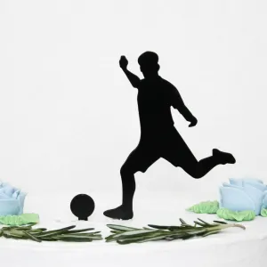 Drevený zápich na tortu - Futbalista muž