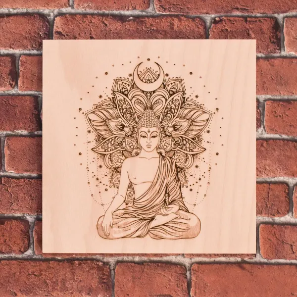 Buddha v mandale - 3D obraz na stenu