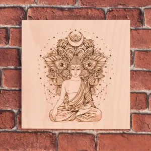 Buddha v mandale - 3D obraz na stenu