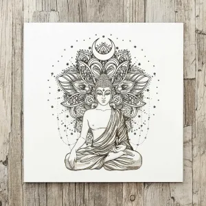 Buddha v mandale - 3D obraz na stenu