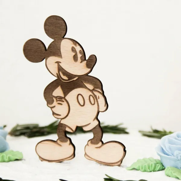 Drevená figúrka na tortu - Mickey mouse