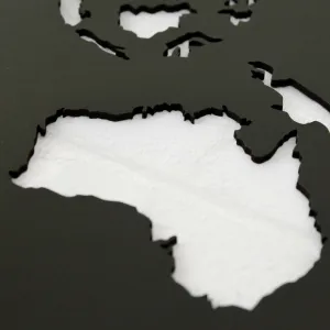 Drevená mapa sveta na stenu - obraz