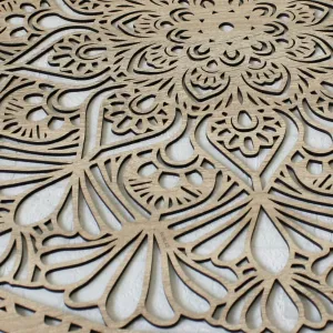 Mandala z dreva na stenu - Kruh