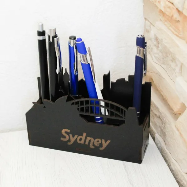 Drevený stojan na kancelárske potreby - Sydney