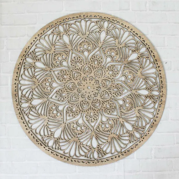 Mandala z dreva na stenu - Kruh
