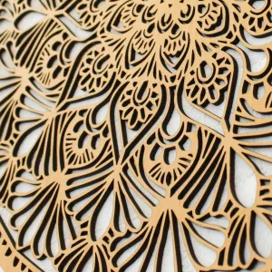 Mandala z dreva na stenu - Kruh
