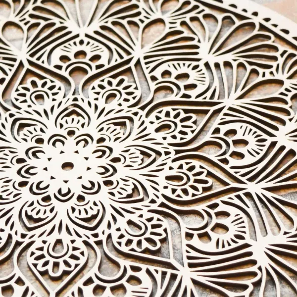 Mandala z dreva na stenu - Kruh