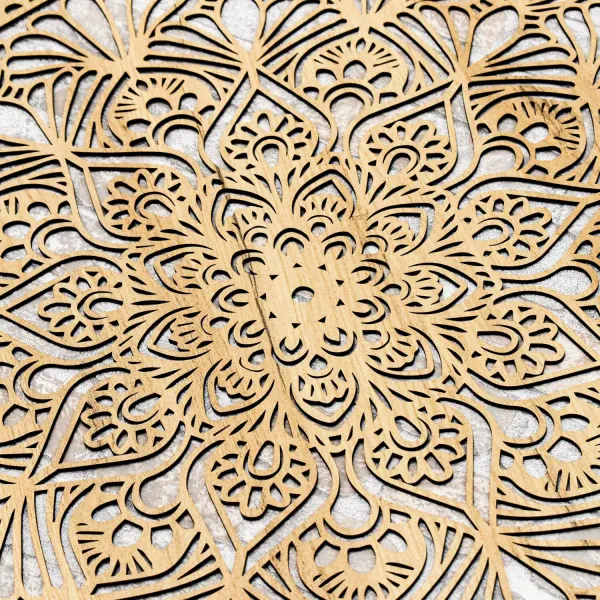 Mandala z dreva na stenu - Kruh