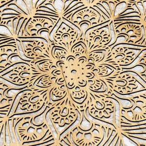 Mandala z dreva na stenu - Kruh