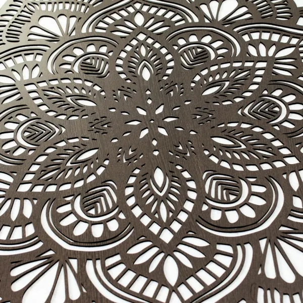 Vyrezávaná 3D mandala z dreva - obraz Príroda