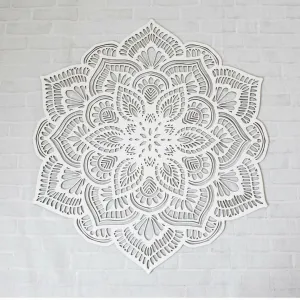 Vyrezávaná 3D mandala z dreva - obraz Príroda