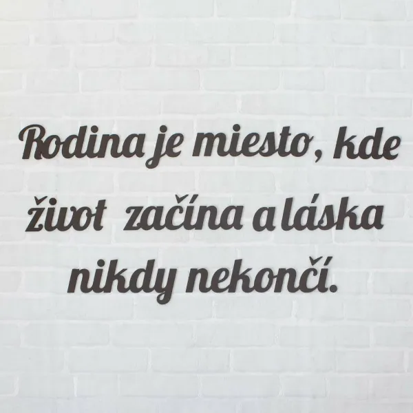 Nálepka na stenu - citát po slovensky
