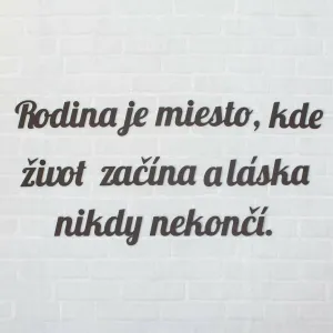 Nálepka na stenu - citát po slovensky
